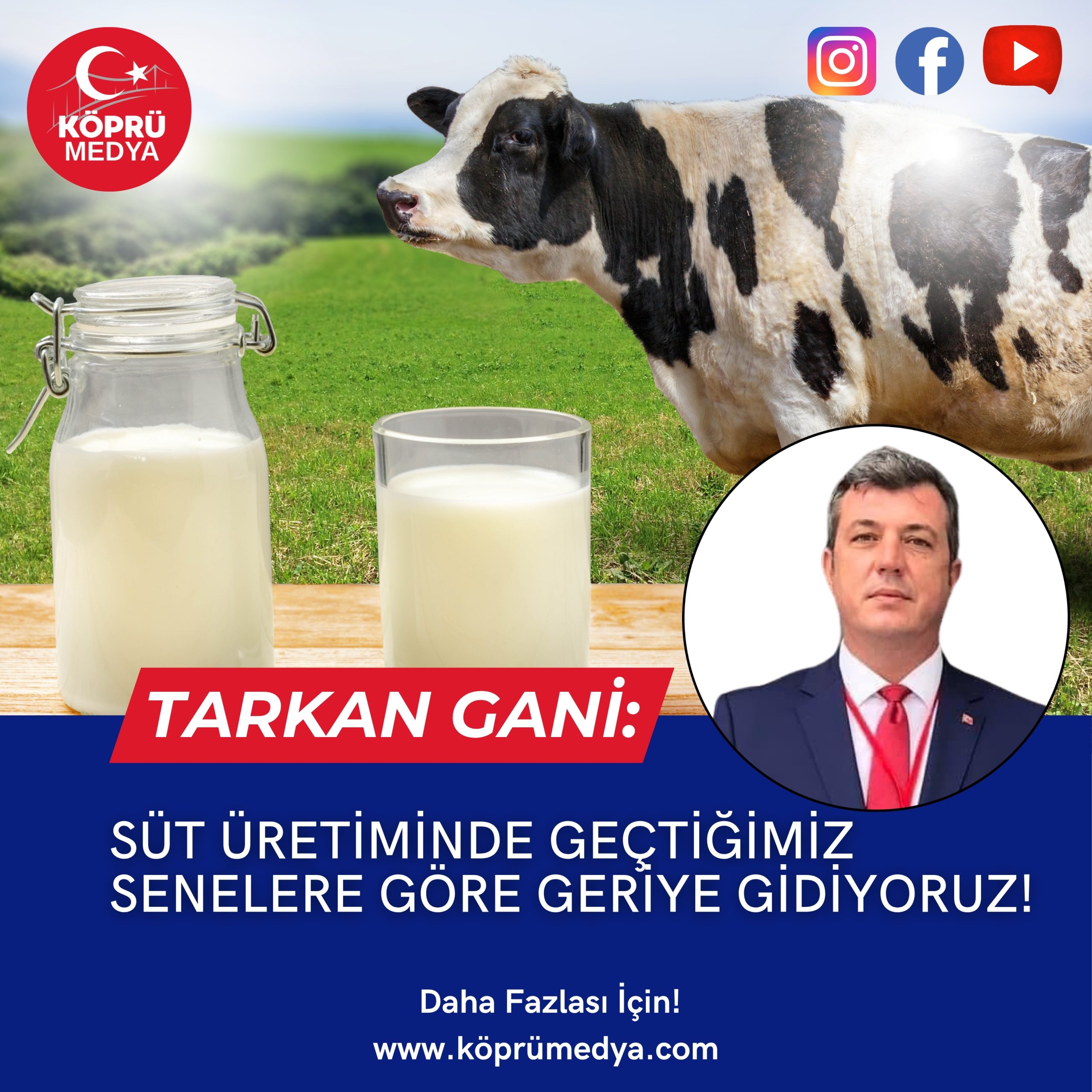 Tarkan Gani Uyardı: Süt Üretiminde Geriye Gidiyoruz!