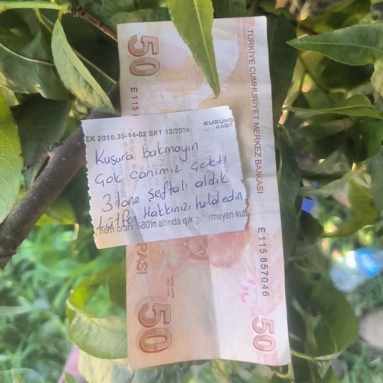 Bursa’da ‘Helallik’ Notu Duygulandırdı